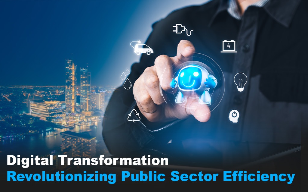 Digital transformation revolutionizing public sector efficiency with automation and smart governance tools.